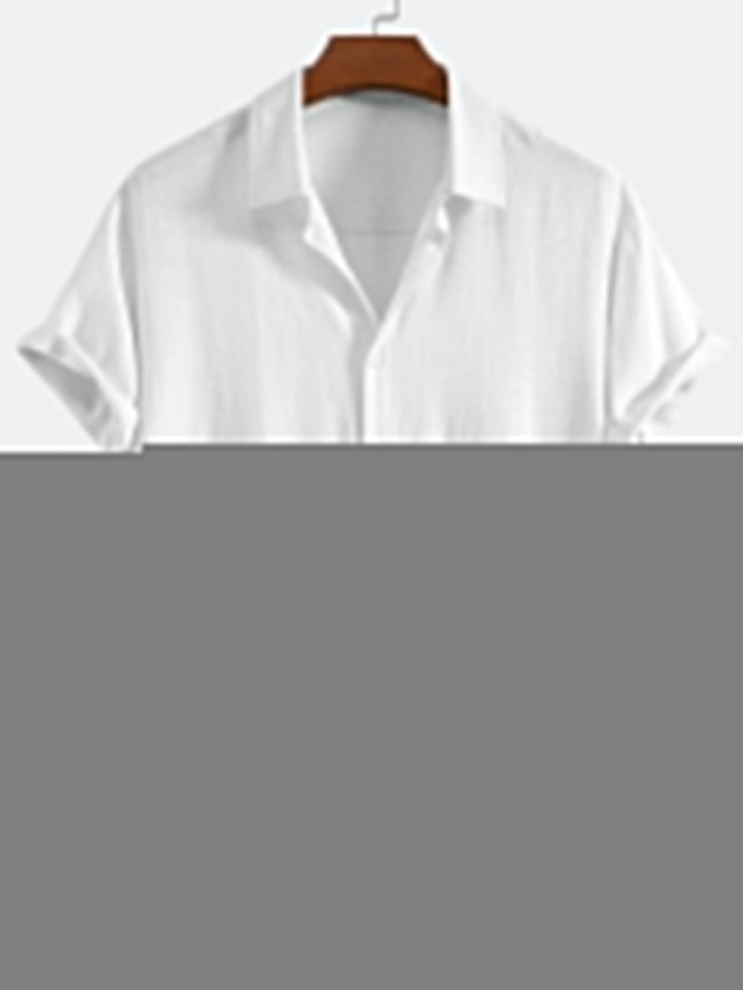 Button-Up Shirt in Linen and Rayon Blend