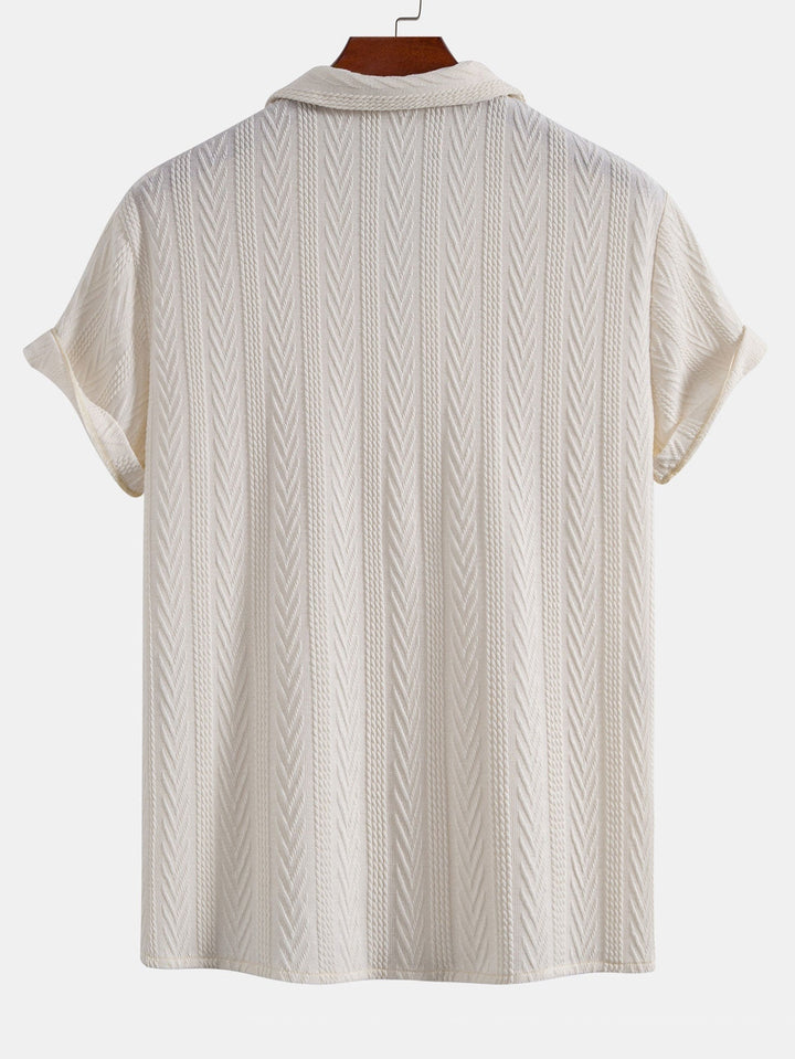 Textured Jacquard Cuban <tc>S</tc>hirt