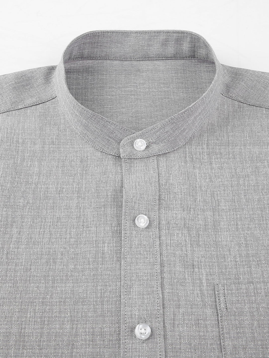 Textured Long Sleeve Turtleneck Shirt